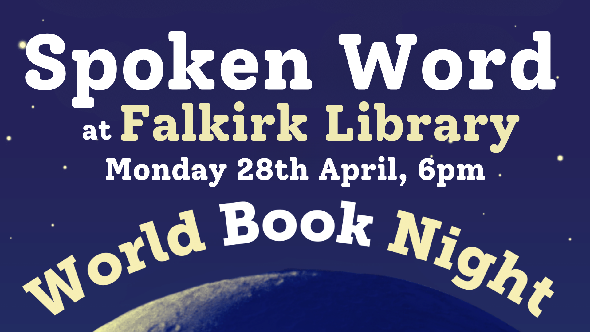 Spoken word at Falkirk Library