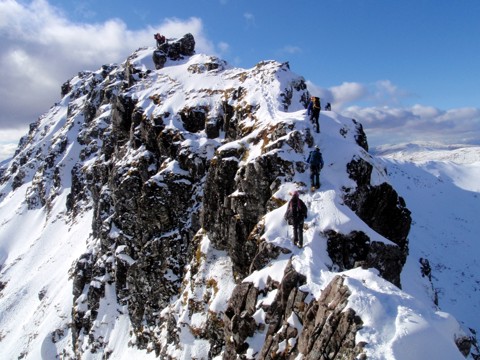  Winter Mountaineering – Aonach Eagach Ridge (Grade II / III) – GLEN COE