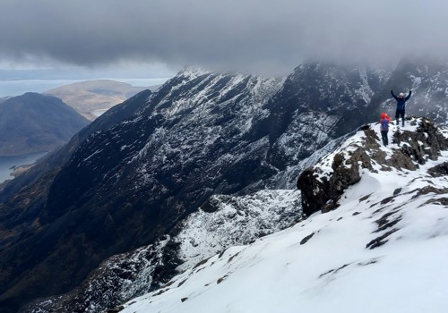 Winter Mountaineering - Summit Gully Stob Coire Nam Beith (Grade II) – GLEN COE