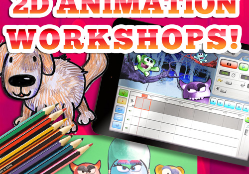 2D Animation Workshops led by Jim Stirk of Animation Jam