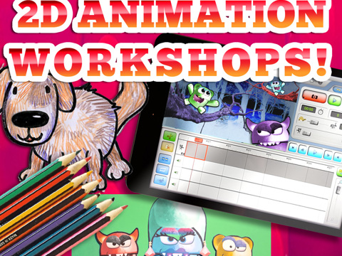 2D Animation Workshops led by Jim Stirk of Animation Jam