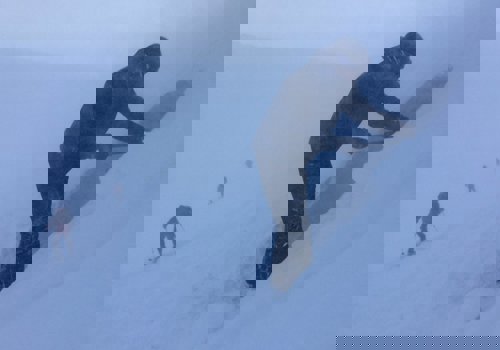 Snowhole Trip for winter walkers