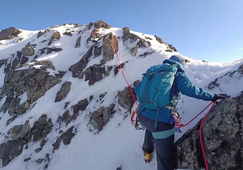 Winter Mountaineering - Summit Gully Stob Coire Nam Beith (Grade III) Glen Coe