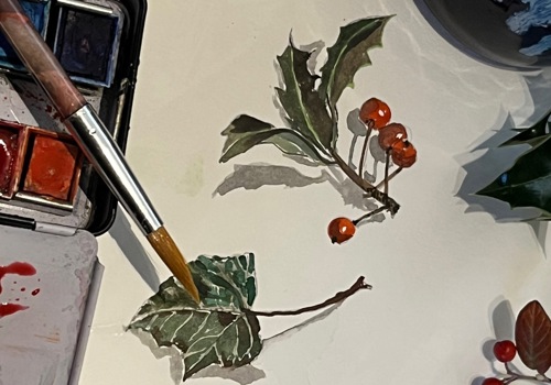 Winter Botanicals Watercolour Workshop with Tessa Asquith- Lamb
