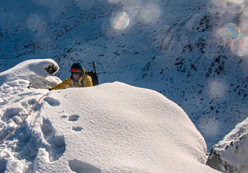 Winter Mountaineering - Curved Ridge Buachaille Etive Mor 